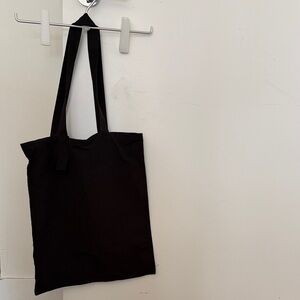COS Classic Black Canvas Tote Bag
